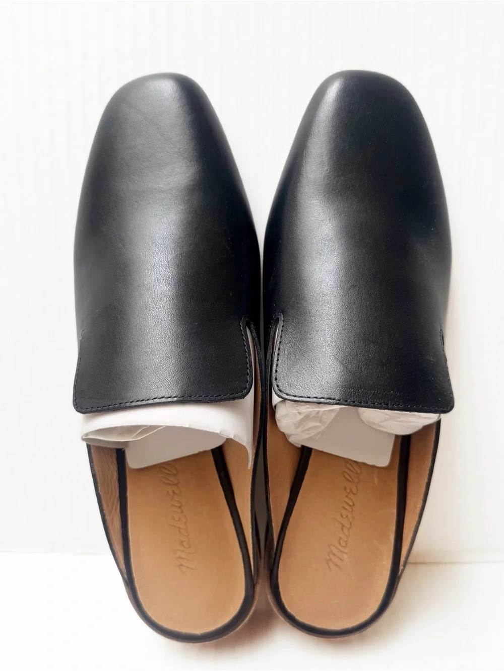 💋Madewell Black Leather Slip-On Loafers for Men
